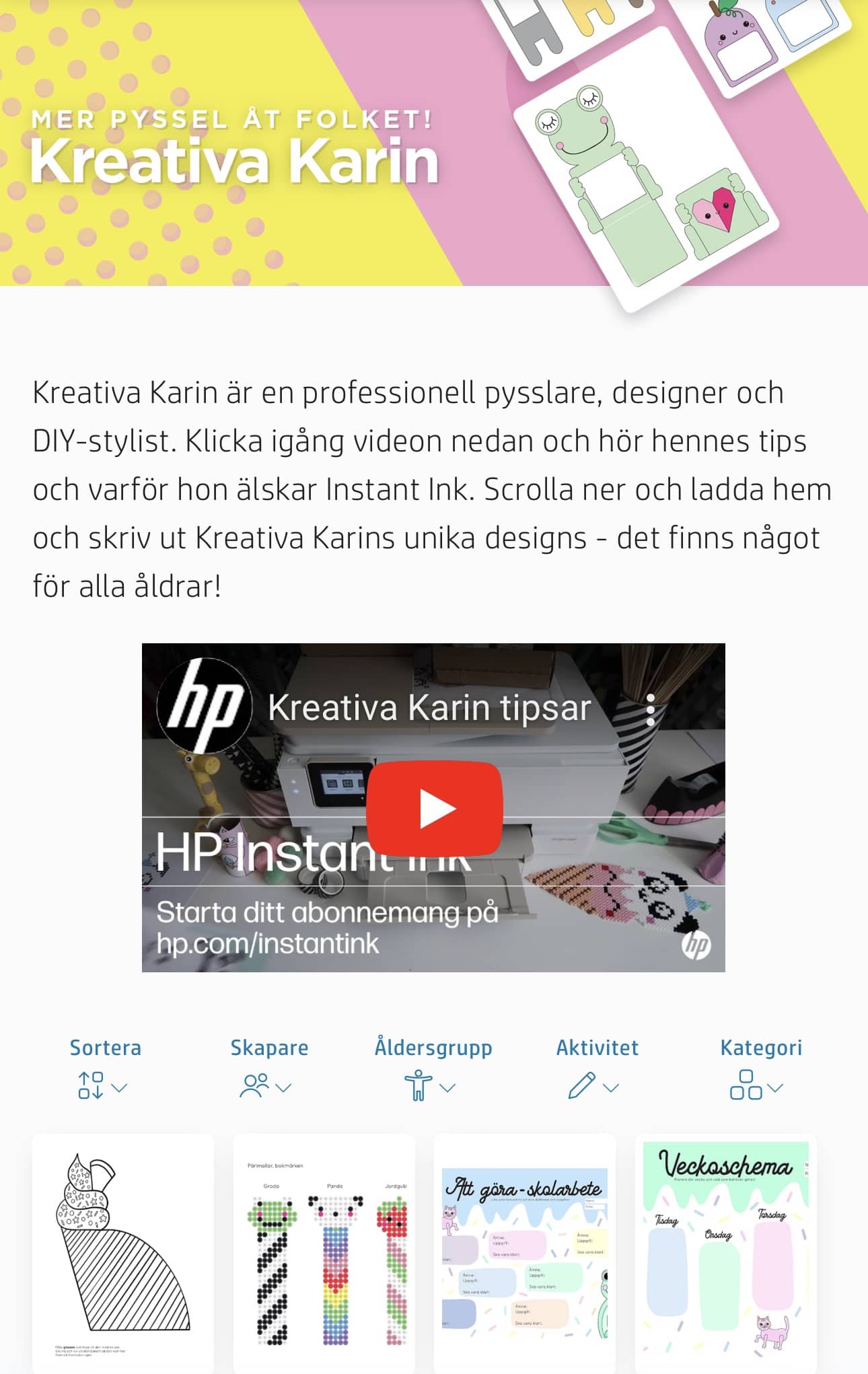 HP-PRINTABLES - Kreativa Karin
