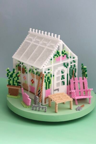 Pärlmönster VÄXTHUS 3D