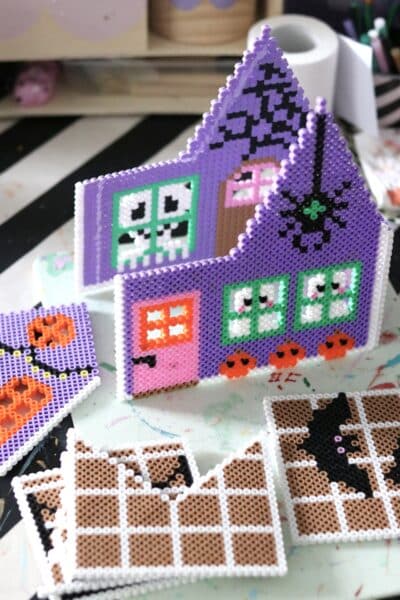 Pärlmönster HALLOWEENHUS 3 D - Bild 6