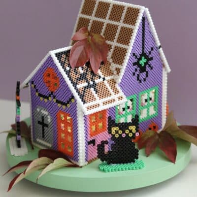 Pärlmönster HALLOWEENHUS 3 D