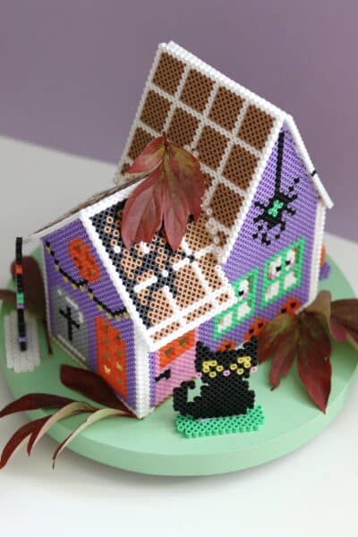 Pärlmönster HALLOWEENHUS 3 D - Bild 2