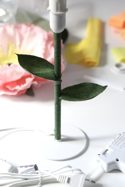 BORDSLAMPA BLOMMA DIY-Beskrivning och mallar - Bild 3