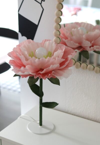 BORDSLAMPA BLOMMA DIY-Beskrivning och mallar - Bild 6