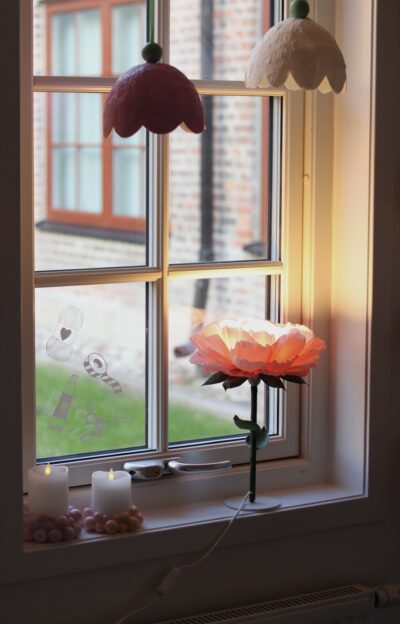 BORDSLAMPA BLOMMA DIY-Beskrivning och mallar - Bild 7