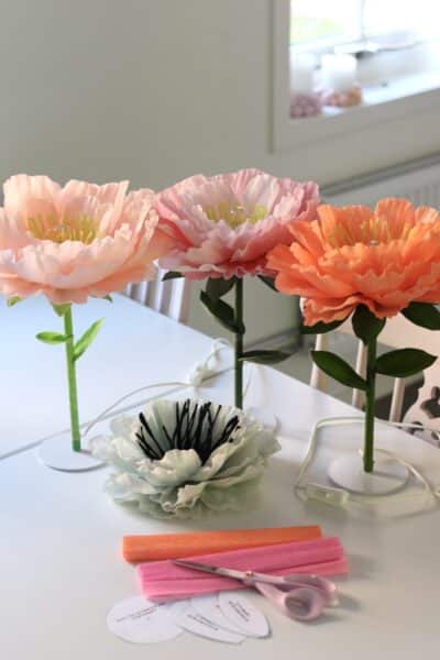 BORDSLAMPA BLOMMA DIY-Beskrivning och mallar - Bild 9