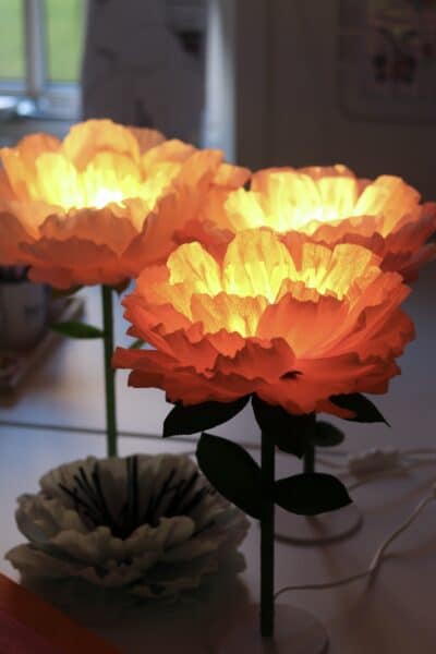 BORDSLAMPA BLOMMA DIY-Beskrivning och mallar - Bild 12
