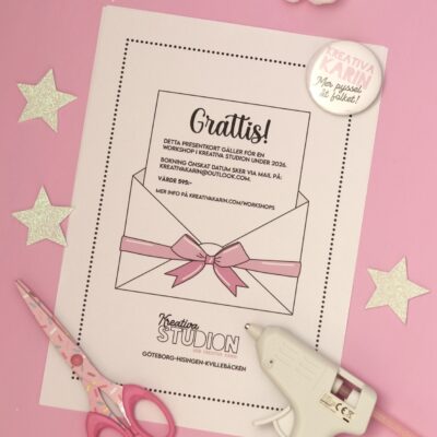 PRESENTKORT KREATIVA STUDION -WORKSHOP