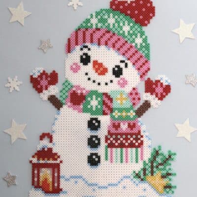 Pärlmönster SNÖGUBBE